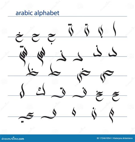 Modern Arabic Calligraphy Letters Arabic Calligraphy Writing Tools