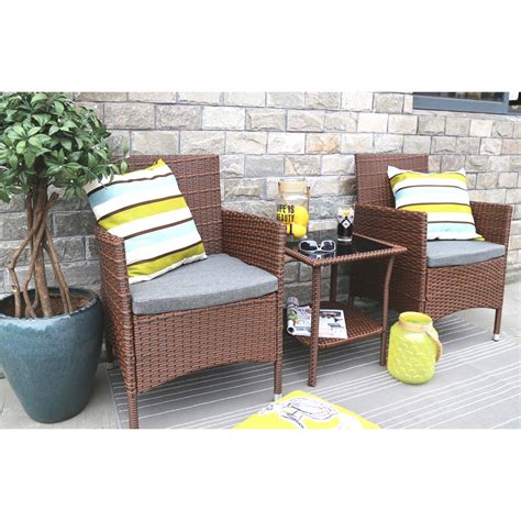 Baner Garden Outdoor Furniture Complete Patio Cushion Pe Wicker Rattan