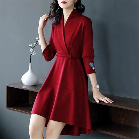 Business Dress For Women Office Female Ladies Elegant Korean Fashion Style Social Office Dress