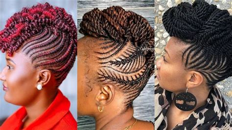 2021 Most Beautiful Twist Braided Mohawk Cornrow Hairstyles For Black