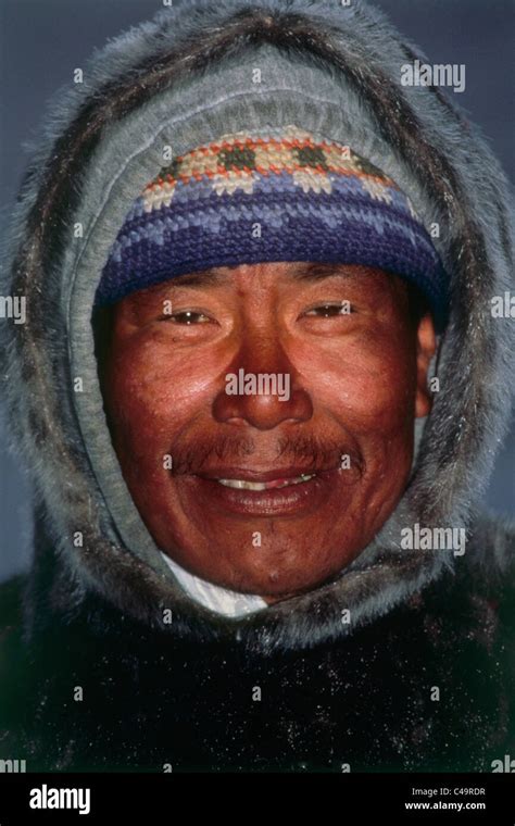 Photograph Of An Eskimo Hunter In Baffin Canada Stock Photo Alamy