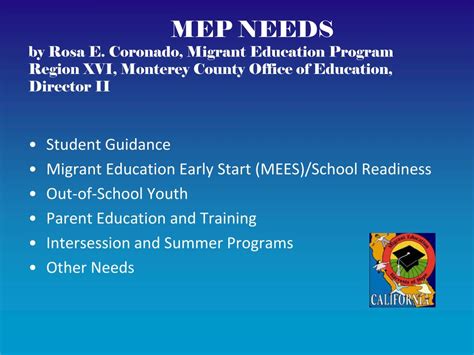 Ppt Stregthening Campus Community And Migrant Education Program