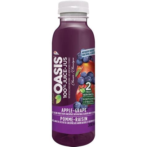 Oasis Apple Grape Juice 24 X 300 Ml Bulk Mart