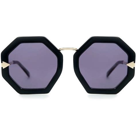 Karen Walker Moon Disco Hexagon Frame Sunglasses 9610 Mkd Liked On