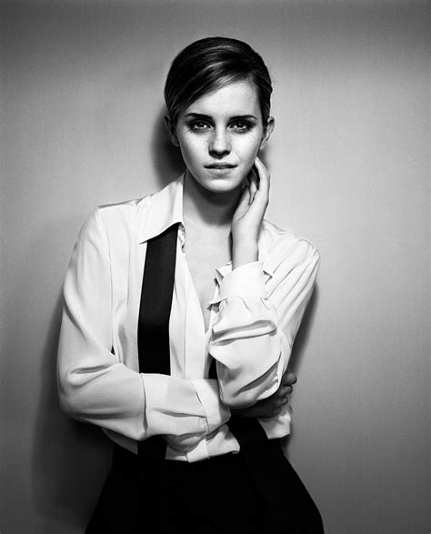 Emma Watson Emma Watson Nice Black And White Shot Emma Watson Without