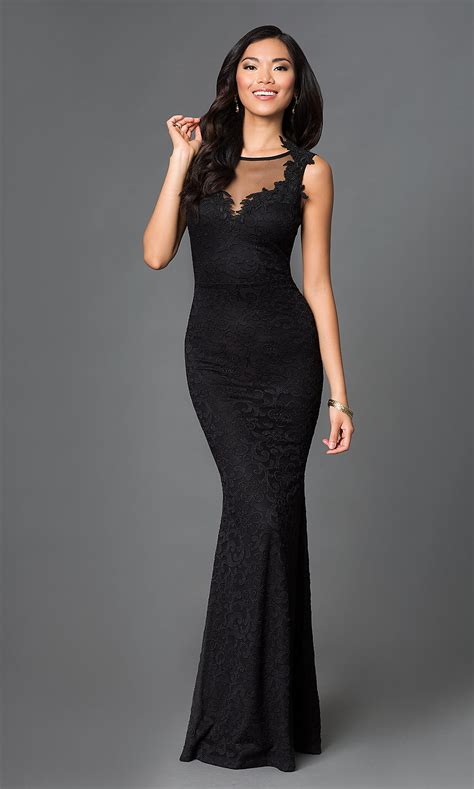 Black Sleeveless Long Prom Dress PromGirl