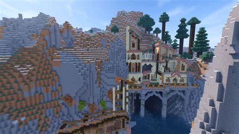 Cliff House Built On The Side Of The Mountain Minecraft Minecraft