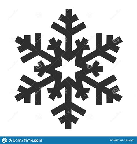 Snowflake Silhouette Papercut Vector Collection Templatesflat Style