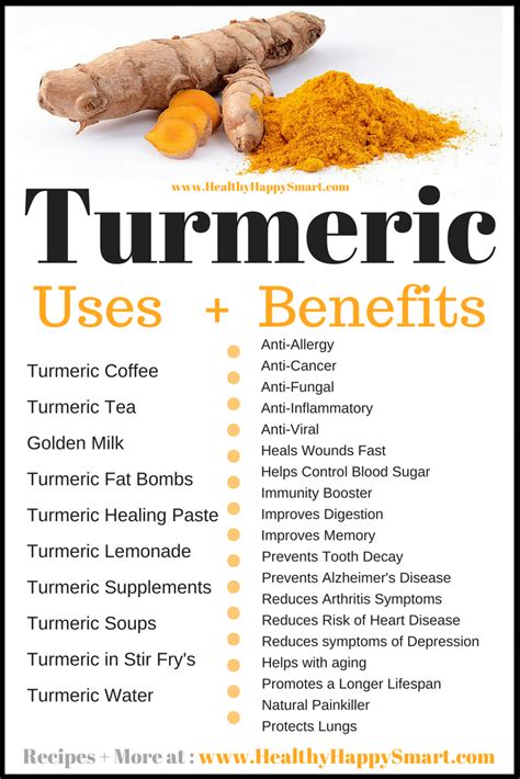 The Best Turmeric Uses Benefits Healthy Happy Smart