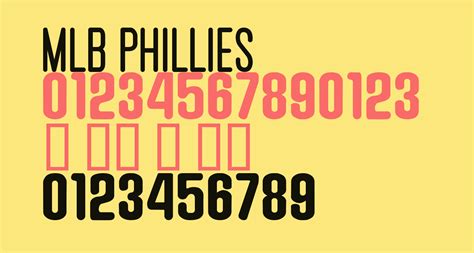 Mlb Phillies Free Font What Font Is