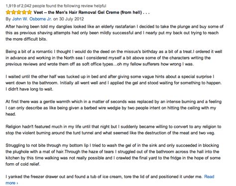 Nair hair remover men body cream 368 ml pump. Some choice Amazon reviews for Veet for Men Hair Removal ...
