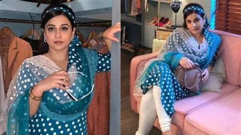 Vidya Balan Goes Old School In Sexy Polka Dot Suit See Pics Iwmbuzz