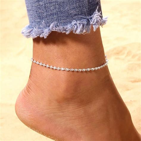 Sexy Anklet Ankle Bracelet Barefoot Sandals Foot Jewelry Leg Chain On
