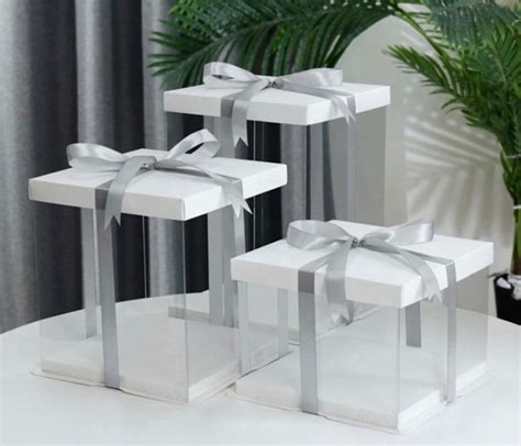 Tall Cake Boxes Clear Cake Box T Boxes Cake Boxes In Etsy Canada