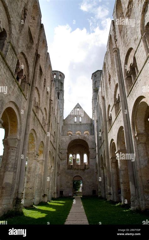 Abbey Ruins From The 11th Century Jumieges Abbey Jumieges