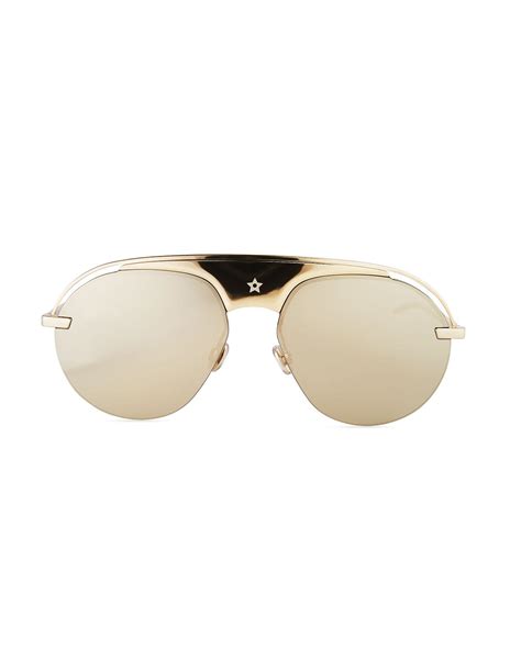 Dior Dio R Evolution Mirrored Aviator Sunglasses In Gold Metallic Lyst