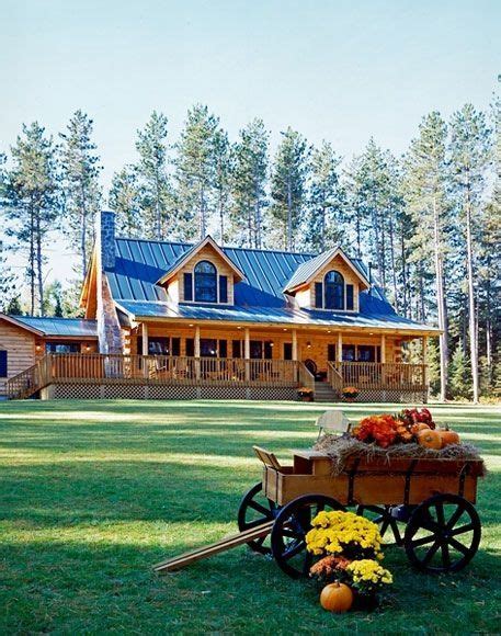Love The Blue Roof By Oldrose Log Homes My Dream Home House