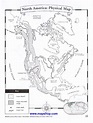 North America Map Worksheet - World Map Wall Sticker