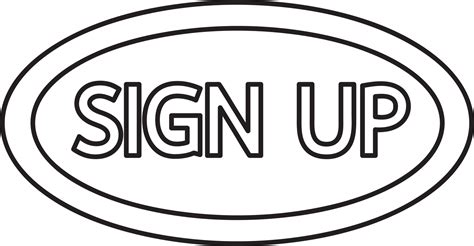 Sign Up Button Sign Design 10154323 Png