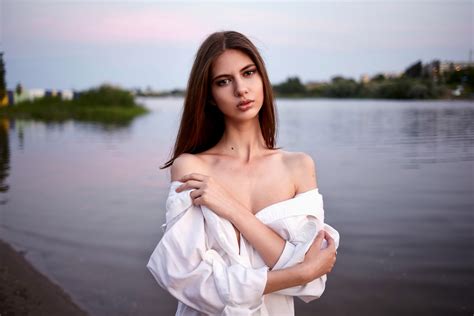 Wallpaper Portrait Bare Shoulders Depth Of Field Women Outdoors