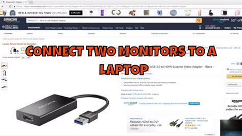 Connect Two Monitors To A Laptop2019 Youtube
