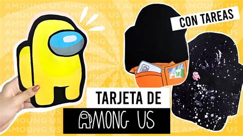 🕹 Diy Tarjeta Interactiva De Among Us Regalo De Cumpleaños 🎁