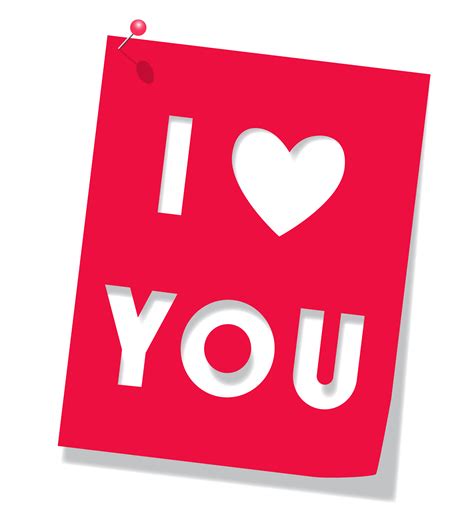 I Love You Png Clipart Png Mart