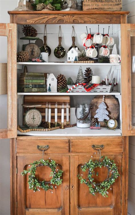 Christmas decoration home tree hanging ornaments personalized christmas facemask tree hanging. 12 Christmas Hutch Decor Ideas that will Impress Your ...