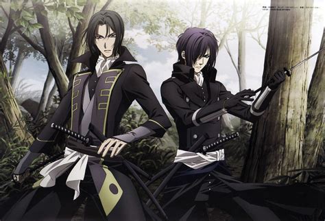 Hakuouki Shinsengumi Kitan Hijikata Saitou Anime Anime Black