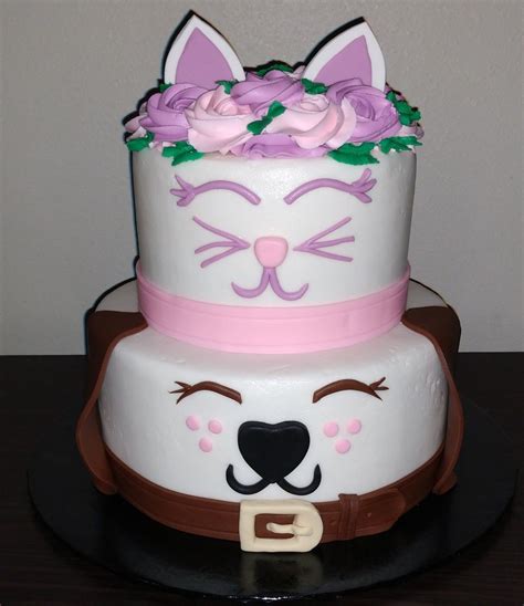 Birthday cake 5 months before my birthday. Kitty and Puppy Cake | Puppy birthday cakes, Second birthday cakes, Cake