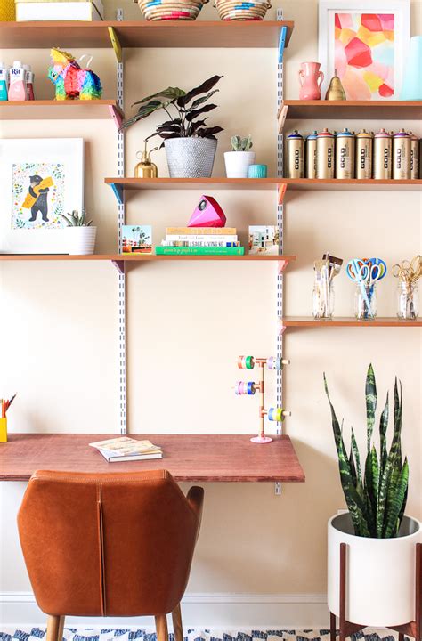 Pinned It Made It Loved It Diy Mounted Wall Desk The Crafted Life