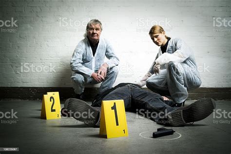 Crime Scene Investigation With Dead Body Stock Photo Download Image
