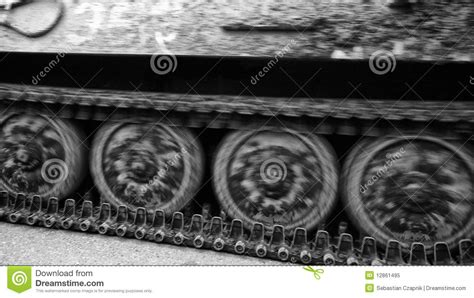 Caterpillar Tracks Of Tank Stock Image Image Of Mechanical 12861495