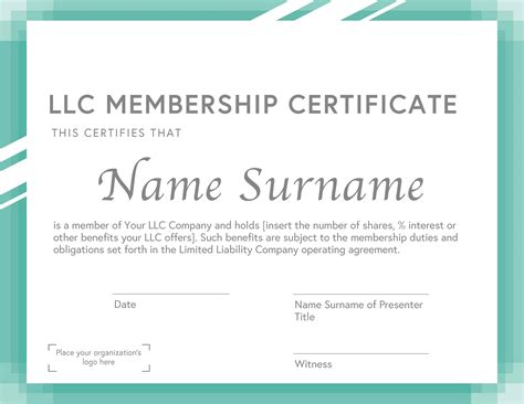 13 Membership Certificate Templates for Any Occasion (Free Download ...
