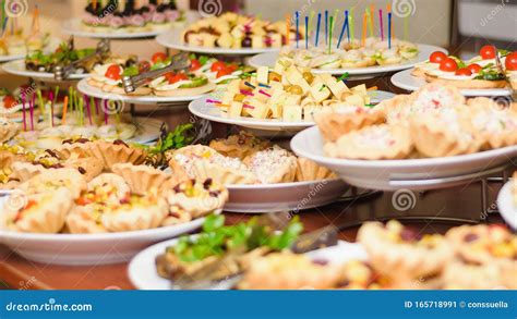 Food Buffet In Restaurant Snack At The Conference Concept Catering
