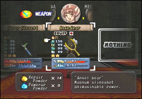 Even if it is a little slow and doesn't pack as much of a punch as other weapons, i am a huge fan of dishing out status effects. Dark Cloud Part #27 - Dark Heaven Castle and Gallery of Time Part 2