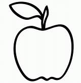 Apple Template Outline Coloring Drawing Templates Simple Clipart Printable Preschool Cliparts Apples Fruit Getdrawings Clip Sketch Crafts Library Craft Az sketch template