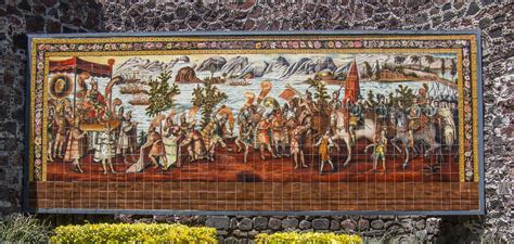 Mural Del Encuentro De Moctezuma Xocoyotzin Y Hernán Corté Flickr