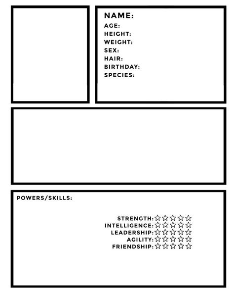 Character Profile Template By Bluespider17 On Deviantart