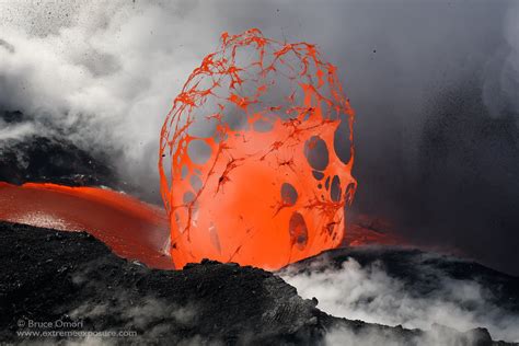 Red Painting Photo Volcano Lava Eruption Nature Hd Wallpaper