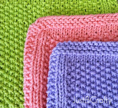 Seed Stitch Dishcloth Pattern Free Pattern By Just Be Crafty