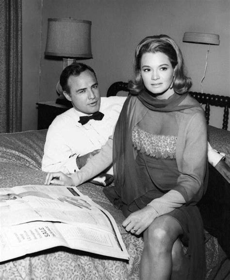 Marlon Brando And Angie Dickinson On Set Of The Chase 1966 Marlon