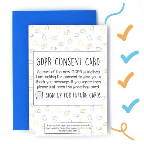 Gdpr Consent Form Thank You Card Birthday Card Messages Funny Birthday Cards Happy Birthday