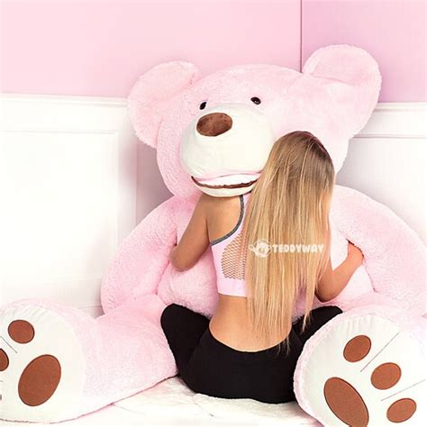 Giant Teddy Bear Pink Big Pink Teddy Bear Pink Huge Etsy