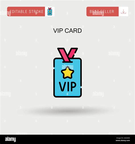 Vip Card Simple Vector Icon Stock Vector Image And Art Alamy