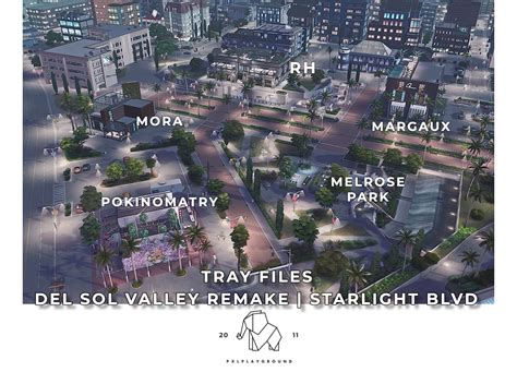 Del Sol Valley Remake Starlight Blvd By Pixelplayground The Sims 4