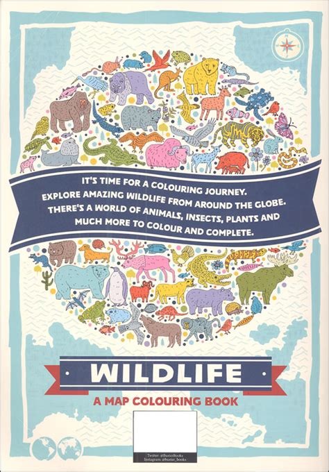 Wildlife Map Colouring Book Buster Books 9781780557304