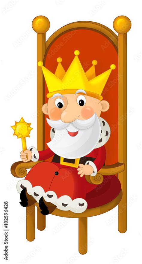 King On Throne Clipart