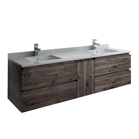 They're generally the smallest rooms in the home so it's. Fresca Formosa 72 in. Modern Double Wall Hung Vanity in ...