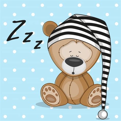 Images Sleeping Teddy Bear Sleeping Teddy Bear — Stock Vector